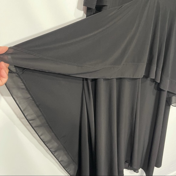 Joseph Ribkoff Black Cold Shoulder Midi Dress 14 - Picture 10 of 13